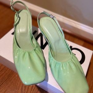 Green Ganni Women’s Heels